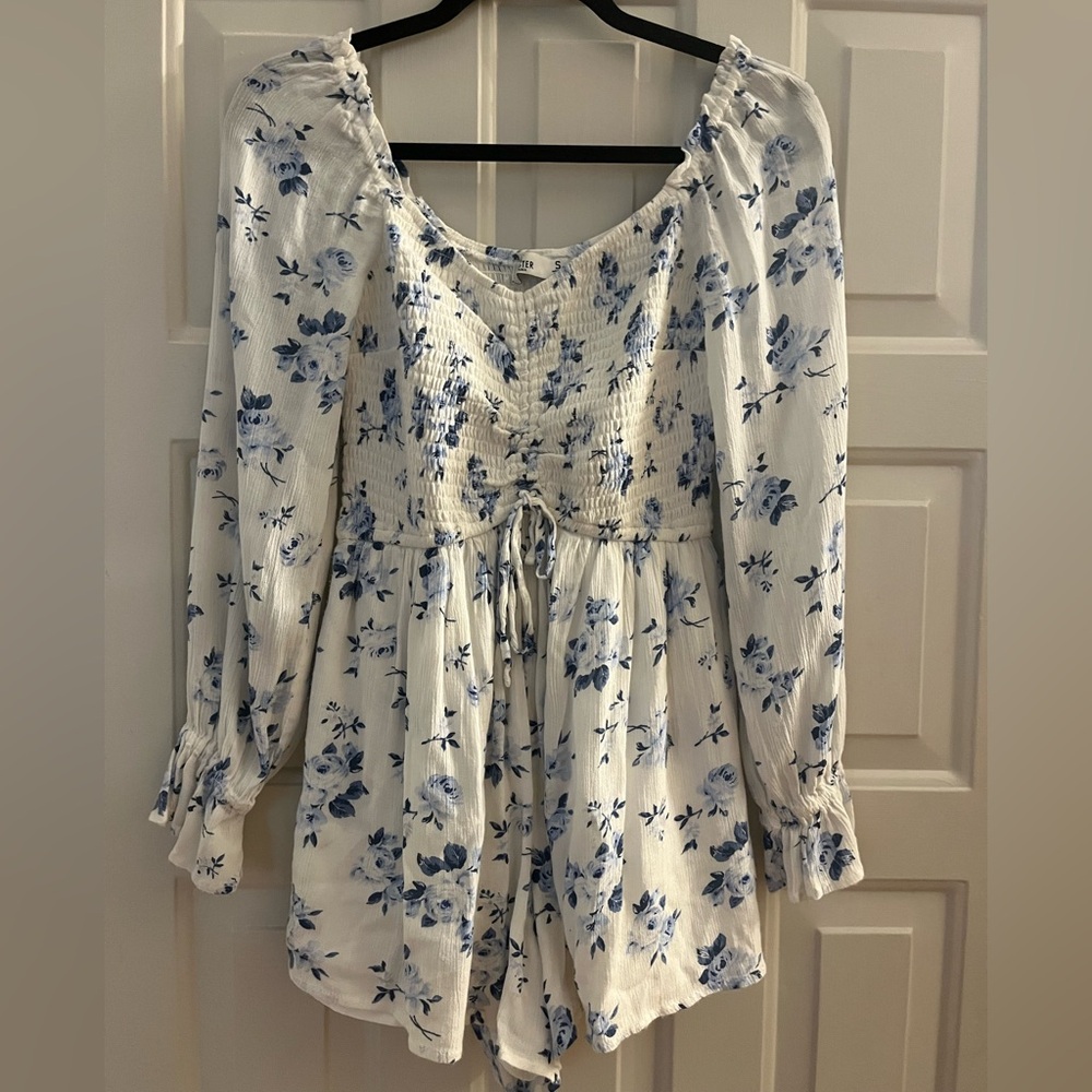 Hollister Floral Long Sleeve Romper
